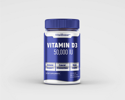 Vitamin D3 Dietary Supplement dietary suppliment fitness supplement health supplement illustrator label design mockup packaging design photoshop product design protein supplements supplement vitamin supplements