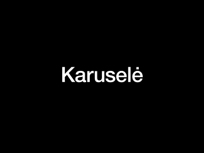 Karuselė (Carousel) dynamic logo animation. animated logo animation branding carousel design dynamic dynamic logo graphic design identity logo minimal physics