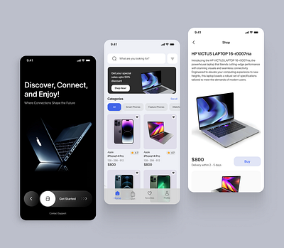 Electronics - Ecommerce mobile app design ecommerce ecommerce app electronics interface mobile app design mobileapp product design ui uiux uiux design ux