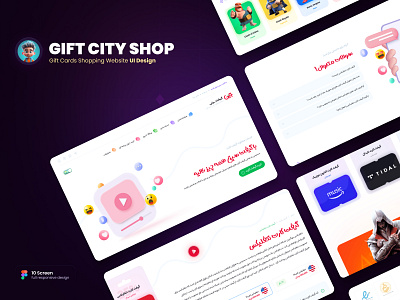 Gift Cards Website UI Design [Gift City] amazon apple apple music gift card landing page online shopping playstation spotify ui design uiux web design