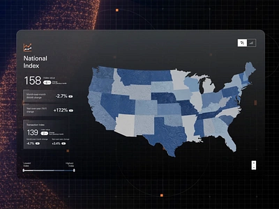 Fintech App - National Map Data Visualization 3d map design app redesign app ui business index dashboard interface data visualization data viz tool enterprise app ui finance app financial app financial ui fintech dashboard heatmap visualization interactive map ui map animation map search national map design search filter ui design for business ui filter
