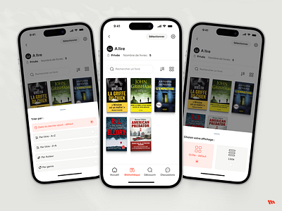App for Book Lovers 🧡📚 - Some Filters books clean ui filters library list mobile mobile app mobile design product desing ui design user interface