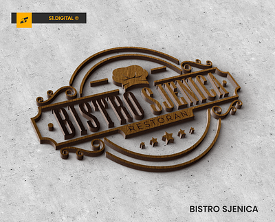 Logo dizajn restoran "Bistro Sjenica" branding design graphic design illustration logo logo design vector