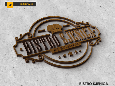 Logo dizajn restoran "Bistro Sjenica" branding design graphic design illustration logo logo design vector