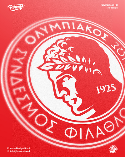 Olympiacos FC Redesign branding champions league design football greek illustration logo olympiacos redesign soccer sportlogo team