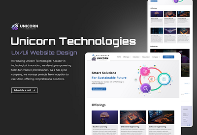 Unicorn Technologies by Cligent Technologies | UX/UI Design creative solutions digital transformation graphic design logo ui uxui design web design solutions website