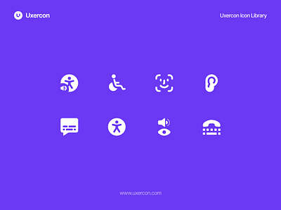 Accessibility Icon accessibility design disability figma icon iconpack iconset lineicon solidicon ui uiux uxercon