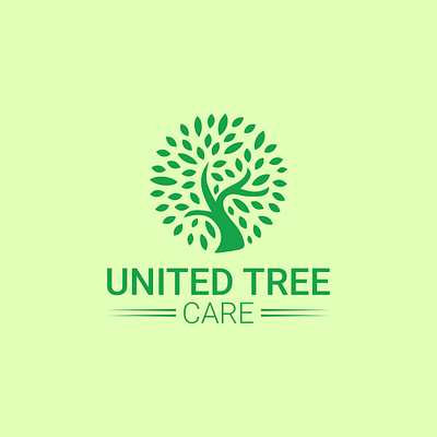 United Tree Care Logo Design brabding branding logo creative design graphic design illustrator logo logo design logos natural tree tree logo united vactor