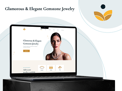 Jewelry Website 3d branding graphic design jewelry web logo ui