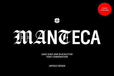 ED Manteca - Combination Typeface logo type