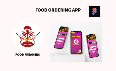 FOOD FREAKERS 3d animation app branding design figma graphic design illustration logo photoshop ui ux vector