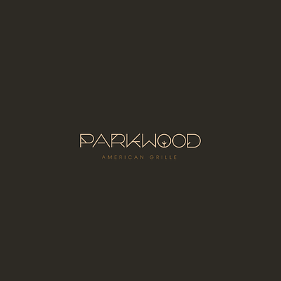 Parkwood American Grille classic restaurant cuisine food branding logo design restaurant branding seafood typography visual identity