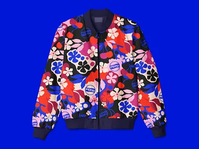 Pepsi Wild Cherry blossom cherry cherry blossom cherry coke cola floral flowers illustration pattern pattern design patterns pepsi repeatable pattern surface design vector wild cherry