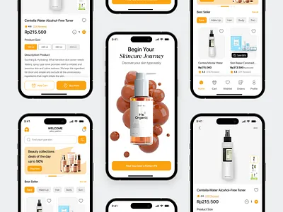 Glam Galore - Skin Care Commerce App app beuty app cosmetics app e commerce facial treatment hair treatment make up marketplace mobile app online shop online store product commerce shop shoping app skin skincare shop skintific sociolla store woman treatment