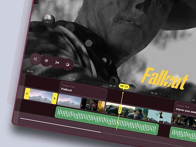 Dynamic AI Video Editor — Web APP ai amazon animation app application fallout film hulu movie netflix prime product product design soft software tool ui ux video editor web