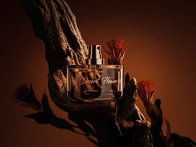 Floren - Parfume 3D Composition 3d 3dart 3dmodeling blender3d branding