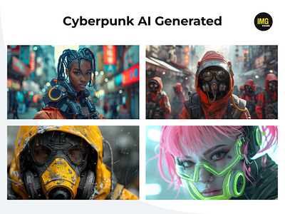 Cyberpunk AI generated photo illustration ai ai generated ai illustration ai photo artificial intelligence character design cyberpunk cyberpunk character cyberpunk people generated generated illustration generated people generated photo machine learning midjourney virtual models