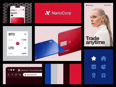 Nanocorp Exchange App Case Study brand brand designer brand identity brand sign brand strategy brandbook branding colors crypto exchange halo lab identity logo logo design logotype marketing service startup visual identity