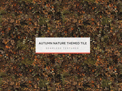 Autumn Nature-Themed Tile, Seamless Textures 300 DPI, 4K autumn texture fall texture grass texture ground texture moss texture nature themed tile seamless foliage pattern seamless texture