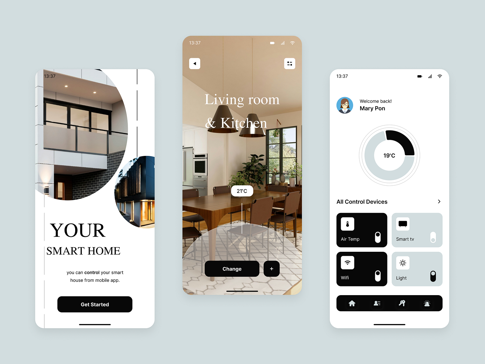 Monitor Your Home With Our Smart Home App By Aleena Yousuf On Dribbble Monitor Your Home With Our Smart Home App By Aleena Yousuf On Dribbble