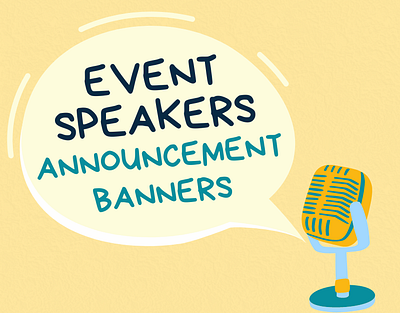 Creative Event Speaker Announcement Banners