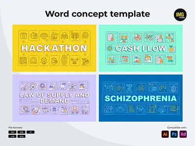 Word concept template adobe illustrator ai branding design eps graphic design icon concept icon desing icons svg text concept text template vector vector concept vector design vector icons vector template web web design