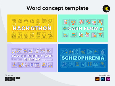 Word concept template adobe illustrator ai branding design eps graphic design icon concept icon desing icons svg text concept text template vector vector concept vector design vector icons vector template web web design
