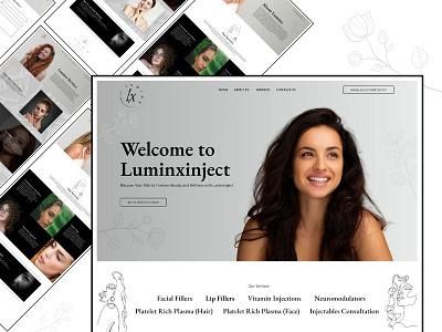 Luminx Beauty Services Website Design design agency development fashion design graphic design ui ux web webdesign website