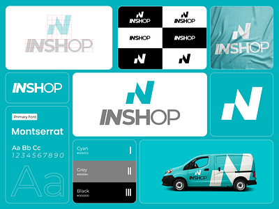 Brand Identity_INSHOP brand identity branding graphic design graphic designer identity logo logotype