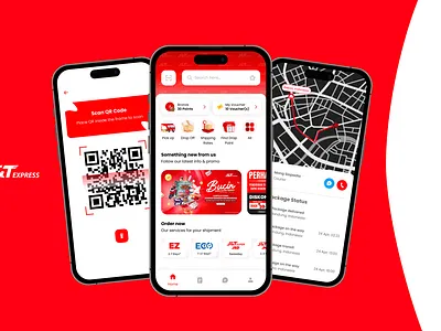 J&T Express Mobile App Redesign design mobileapp redesign ui ui ux mobileapp ux