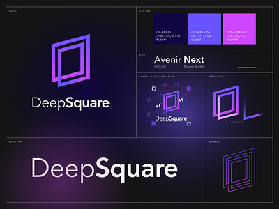 Brand Identity_Deep Square brandidentity branding graphic design logo logotype