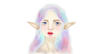 elf girl graphic design illustration