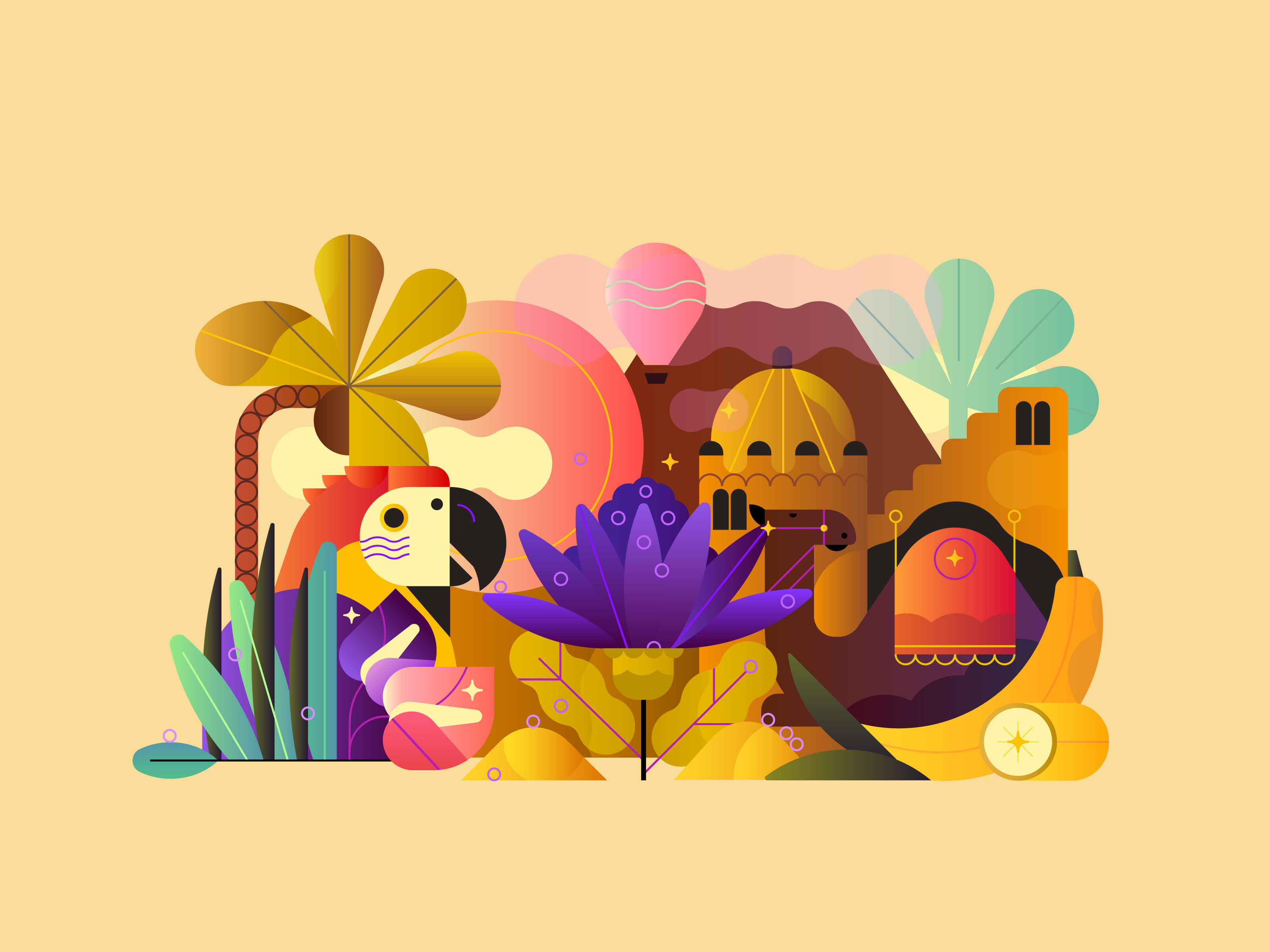 Example of Flat Illustration