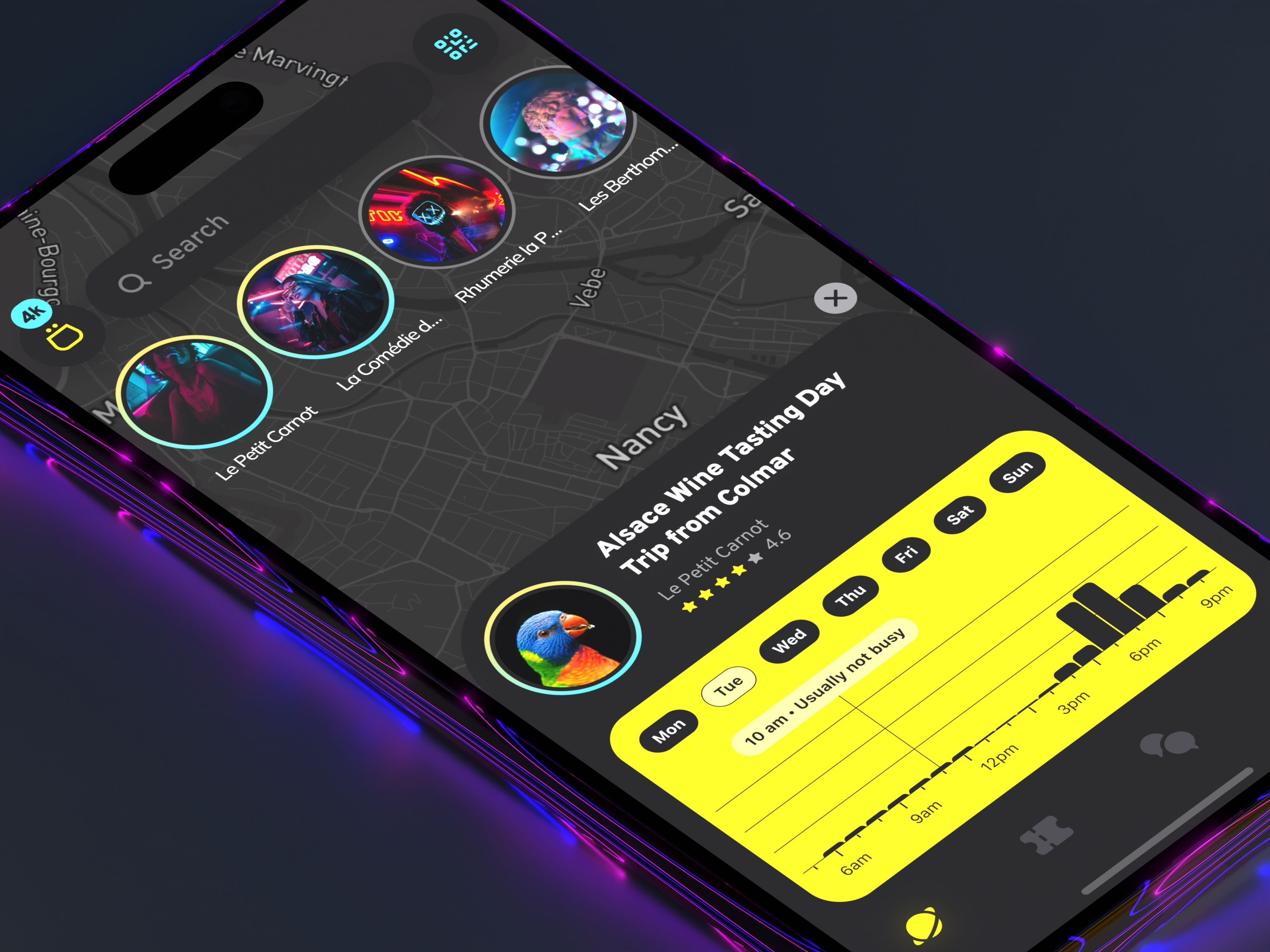 Vibzz Preview iOS App – Ignite Your Nightlife! 3d app app design app designer blender chart ios ios app ios app design ios app designer ios mobile app design iphone map app mobile mobile app mobile app design mobile app designer mobile design mobile designer stories