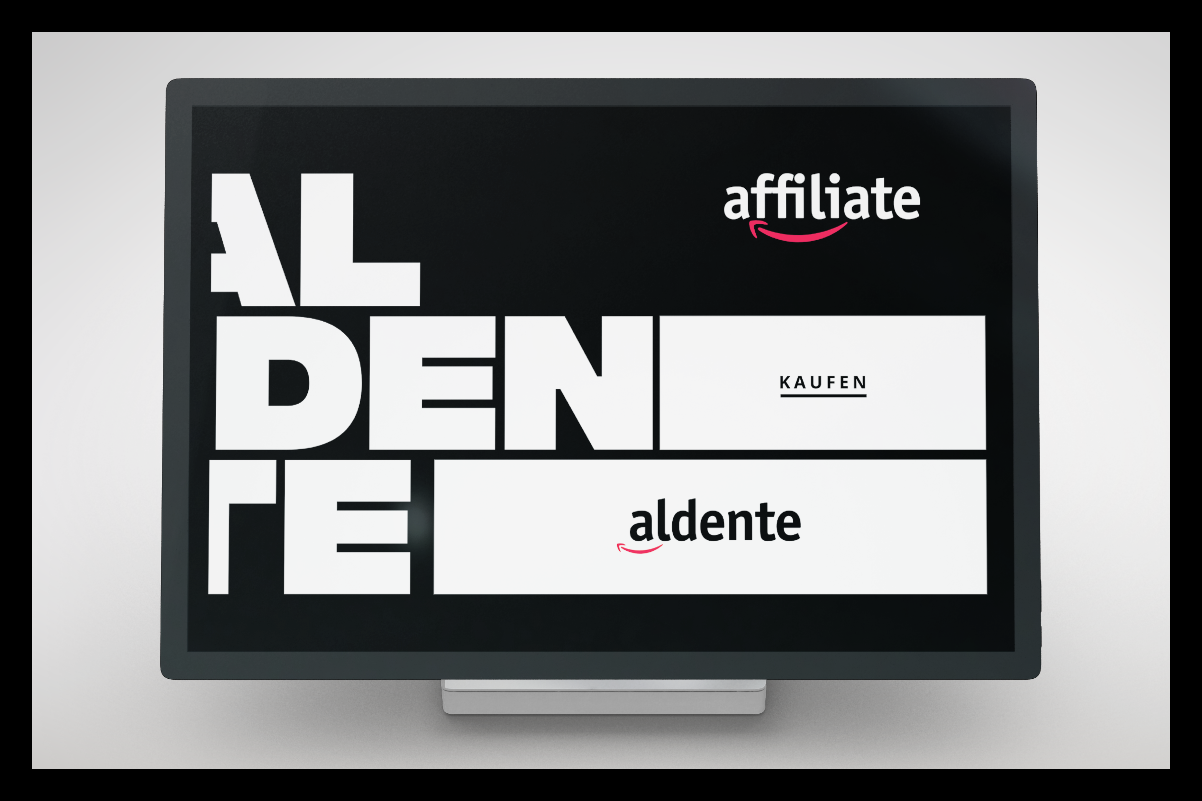 Aldenterap Webseite black branding clean music typography webdesign white