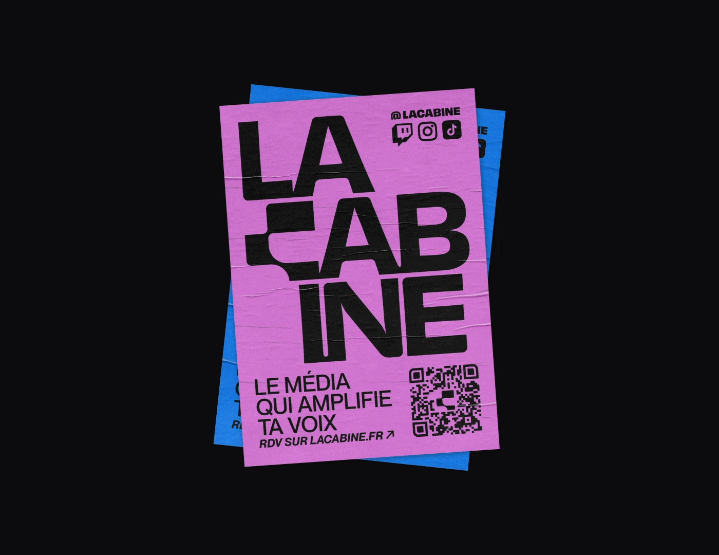 LA CABINE - Wild Posters art direction blue branding campaign colorful colors editorial graphic design green layout logo logotype orange pink poster posters print qr code typography wild campaign