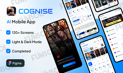 COGNISE - AI Art Generator Mobile Application 3d animation branding graphic design ui