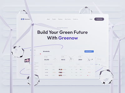 Greenow - Web Design for Renewable Energy Service brand design graphic design illustration phenomenon promo promo design site ui ui design uiux user experience user interface ux ux design web web design website website design