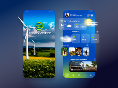 Concept App Ambiental alert app concept design prototype ui uxui