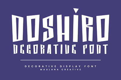 Doshiro Comic Display Typeface Handmade Fonts animation branding design font fonts graphic design logo nostalgic