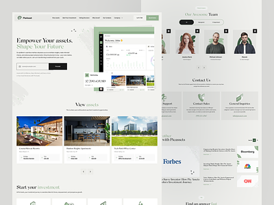 Landing page for real estate home ui homepage interface investment landing page landing ui marketing page real estate saas ui website