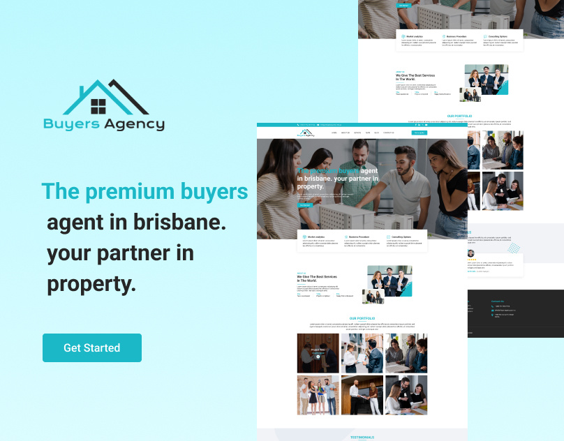 Real Estate Buyers Agency Homepage Design graphic design landing page real estate ui ux