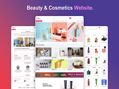 Nykaa Like WordPress Website Demo Template cosmetics design ecommerce fashion store nykaa ui web design website website design woocommerce wordpress wordpress website