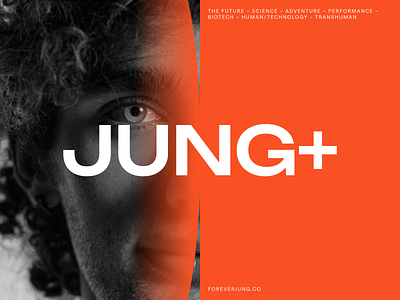 JUNG+ brand - Logo brand branding graphic design healthcare identity logo longevity ui