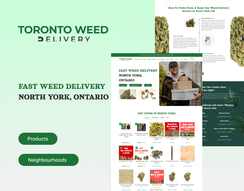 Toronto Weed Delivery figma