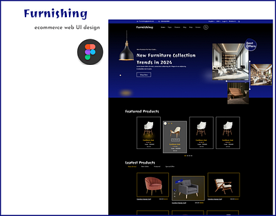 "FineLiving Furnishings" - Elevate Your Home's Style figma ui website