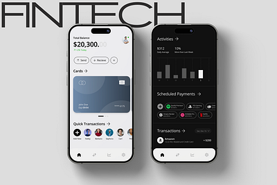 Fintech: Finances Management App app figma fintech ui ux