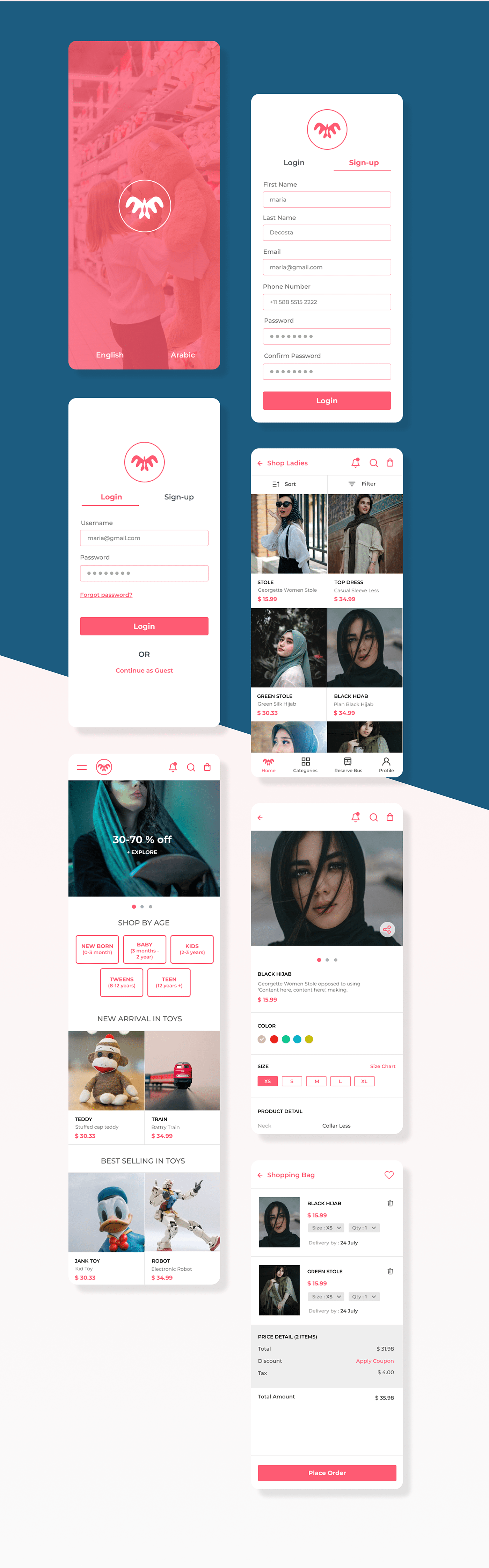 Libas Mobile APP Design
