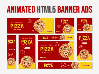 Animated HTML5 Banner ads animated banner animation banner ads banner design display ads food banner google ads google banner ads google display ads google web designer graphic design html5 banner html5 banner ads set banner static banners web banner