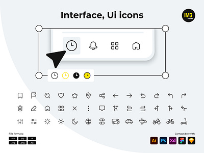 Interface UI icons ai app icon editable icon editable stroke eps icon icon design icon set interface icon line icon linear icon png svg ui design ui icon vector vector icon web icon